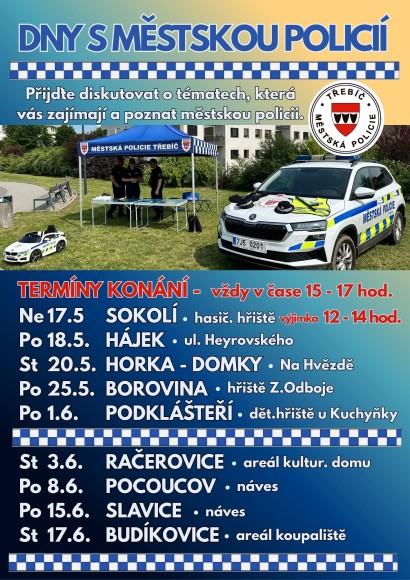 Dny s Městskou policií Třebíč 2026